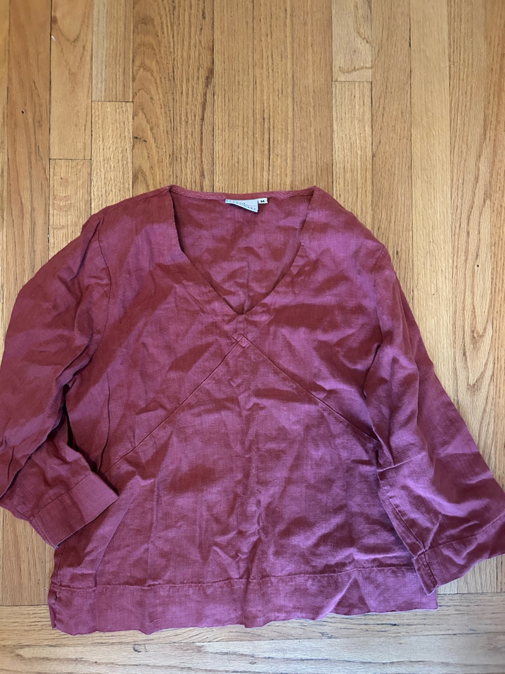 Women's V-Neck Top - Dusty Rose